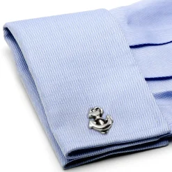 Max Lang Sterling Silver Anchor Cufflinks