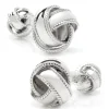 Ox and Bull Trading Co. Sterling Silver Braided Knot Cufflinks