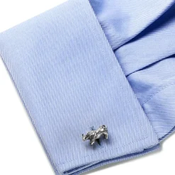 Ox and Bull Trading Co. Sterling Silver Bull Cufflinks