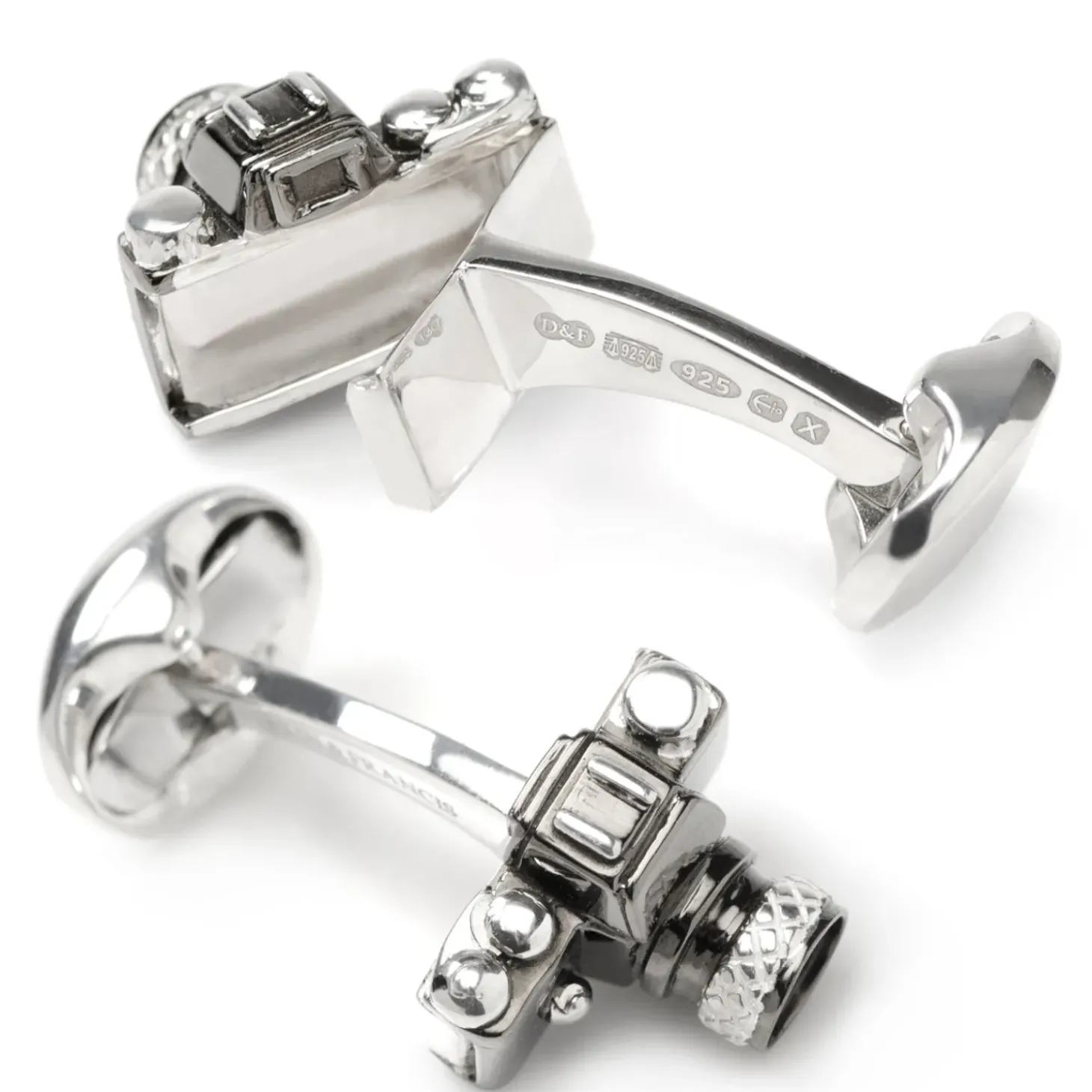 Deakin & Francis Sterling Silver Camera Cufflinks