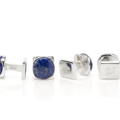 Ox and Bull Trading Co. Sterling Silver Classic Formal Lapis Stud Set