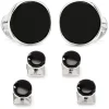 Ox and Bull Trading Co. Sterling Silver Classic Formal Onyx Stud Set