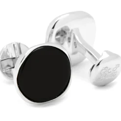 Ox and Bull Trading Co. Sterling Silver Classic Formal Onyx Cufflinks