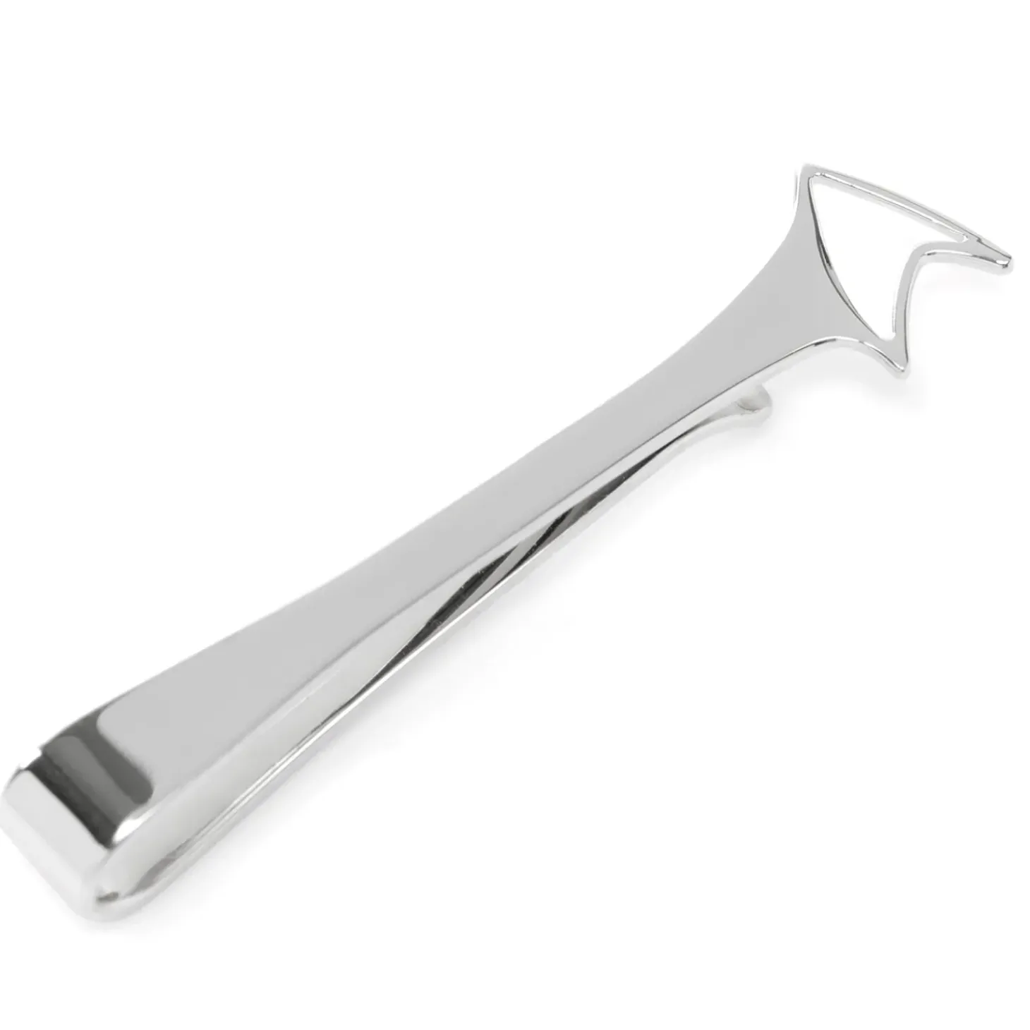 Star Trek Sterling Silver Cutout Delta Shield Tie Bar