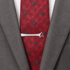 Star Trek Sterling Silver Cutout Delta Shield Tie Bar