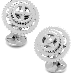 Ox and Bull Trading Co. Sterling Silver Cyclist Cufflinks