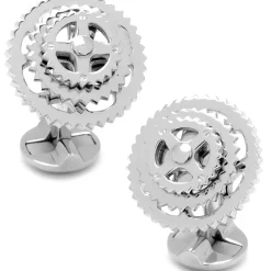 Ox and Bull Trading Co. Sterling Silver Cyclist Cufflinks