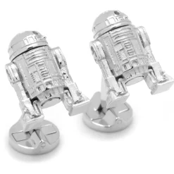 Star Wars Sterling Silver 3D R2D2 Cufflinks