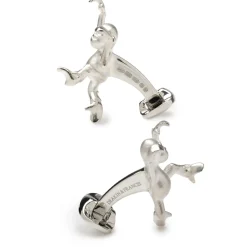 Deakin & Francis Sterling Silver Dancing Monkey Cufflinks