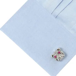 Ox and Bull Trading Co. Sterling Silver English Bulldog Cufflinks