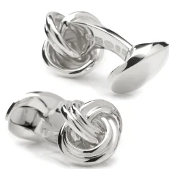 Deakin & Francis Sterling Silver Knot Cufflinks