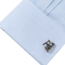 Deakin & Francis Sterling Silver Nodding Donkey Cufflinks