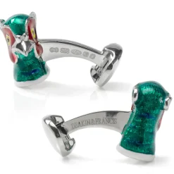 Deakin & Francis Sterling Silver Pheasant Head Cufflinks