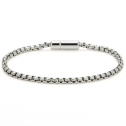 Tateossian Sterling Silver Pop Sleek Bracelet (18cm)