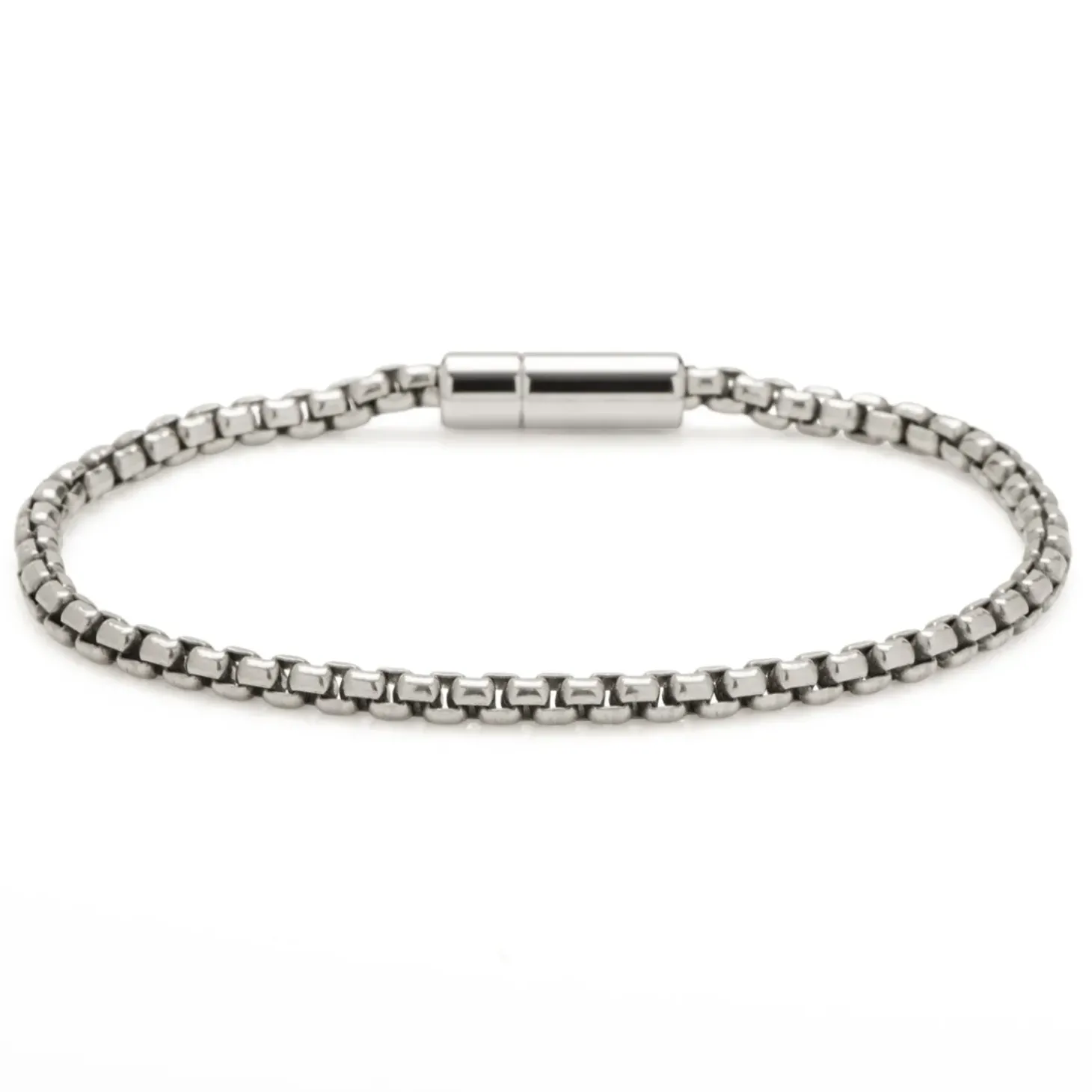Tateossian Sterling Silver Pop Sleek Bracelet (18cm)