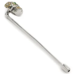 Ox and Bull Trading Co. Sterling Silver Skull Stick Pin
