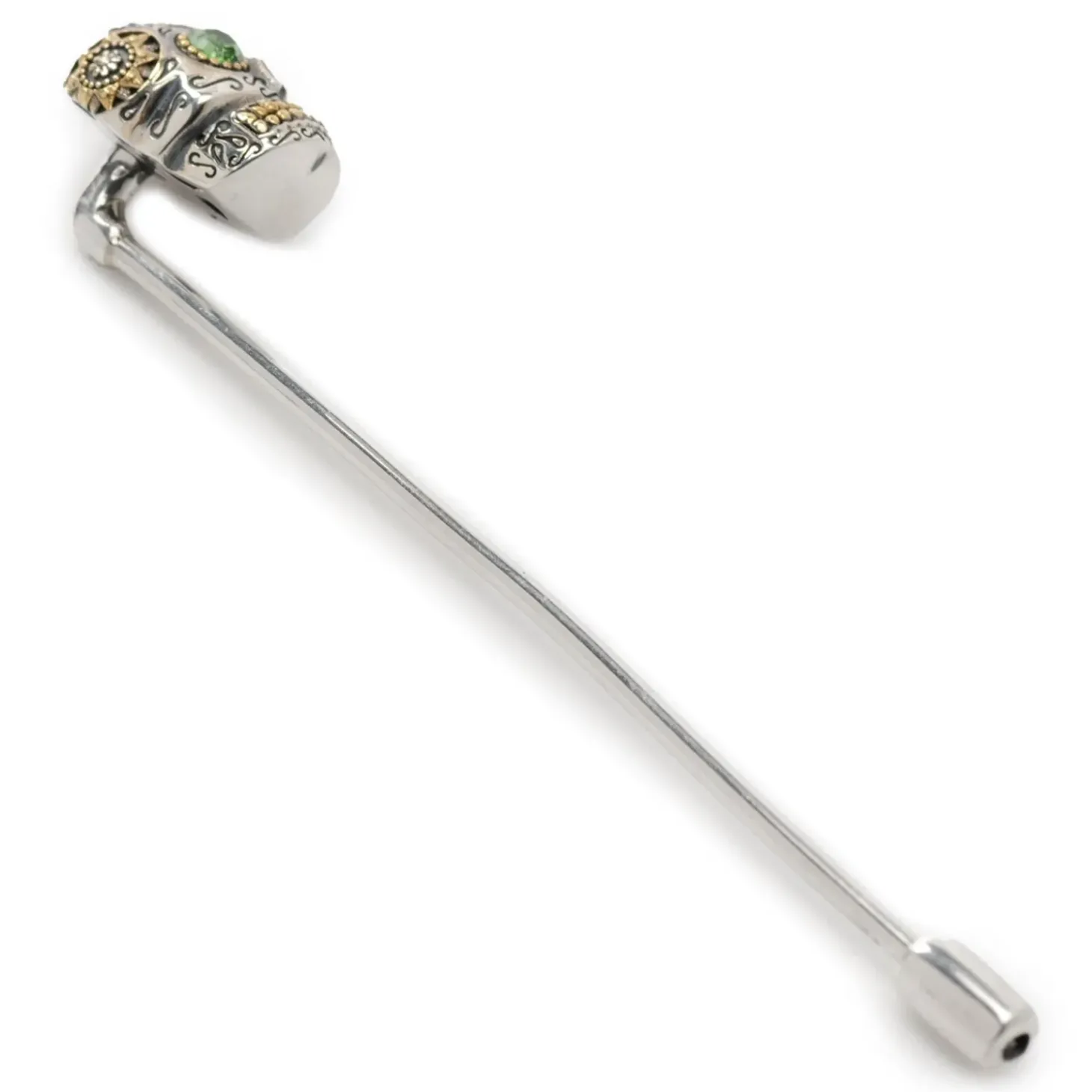 Ox and Bull Trading Co. Sterling Silver Skull Stick Pin