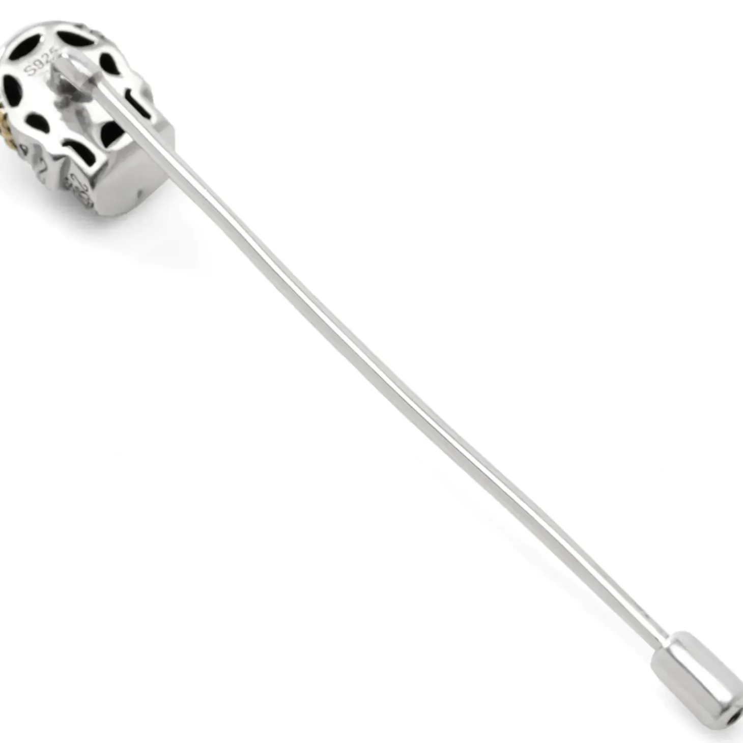 Ox and Bull Trading Co. Sterling Silver Skull Stick Pin