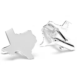 Max Lang Sterling Silver Texas Cufflinks