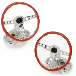 Deakin & Francis Sterling Silver Vintage Steering Wheel Cufflinks