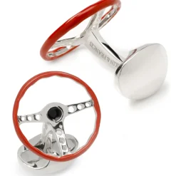 Deakin & Francis Sterling Silver Vintage Steering Wheel Cufflinks