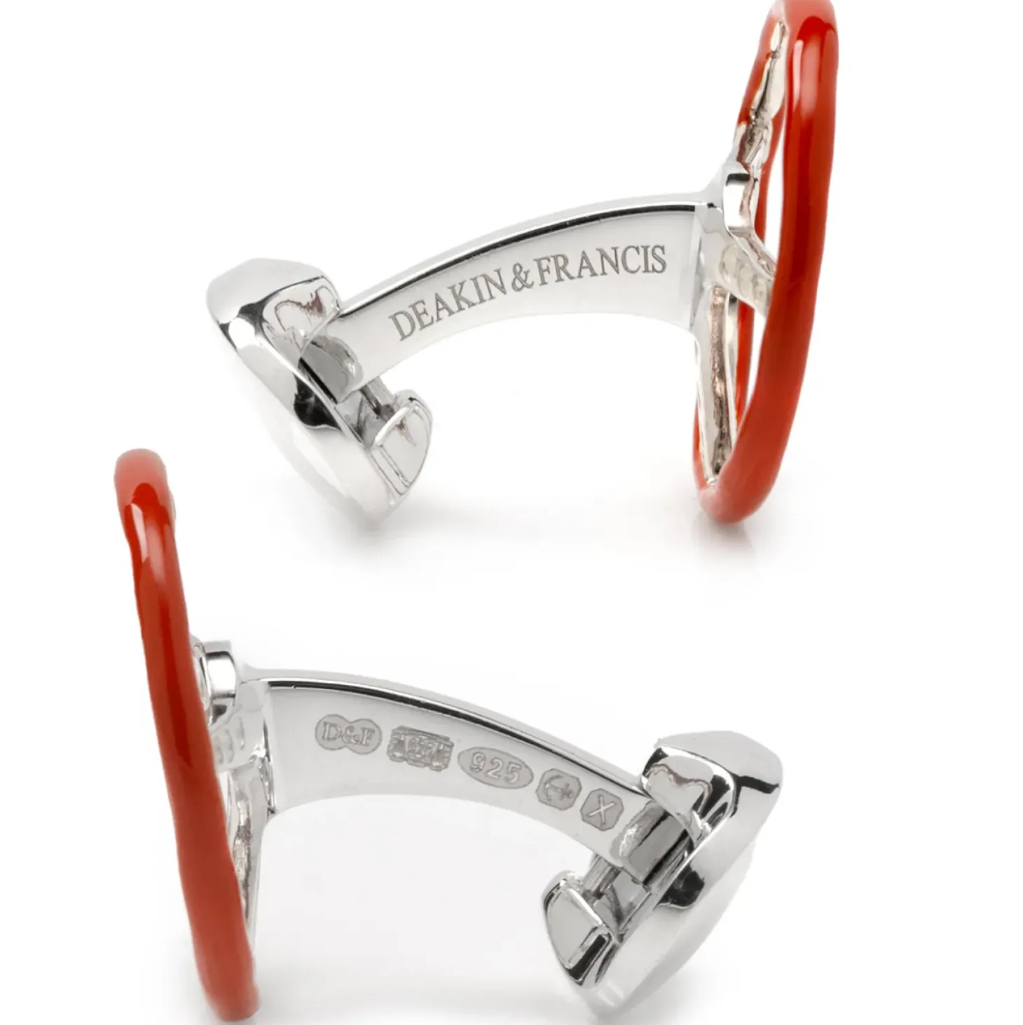 Deakin & Francis Sterling Silver Vintage Steering Wheel Cufflinks