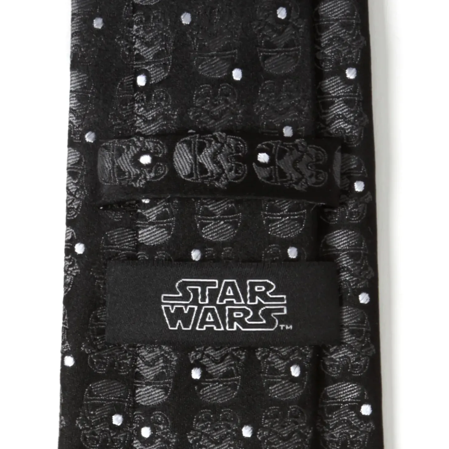 Star Wars Stormtrooper Black Dot Men's Tie