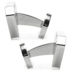 DC Comics Superman Black Onyx Stainless Steel Cufflinks