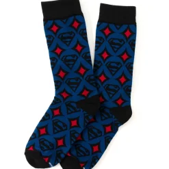 DC Comics Superman Circle Motif Blue Men's Socks