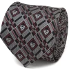 DC Comics Superman Geometric Gray Silk Men's Tie