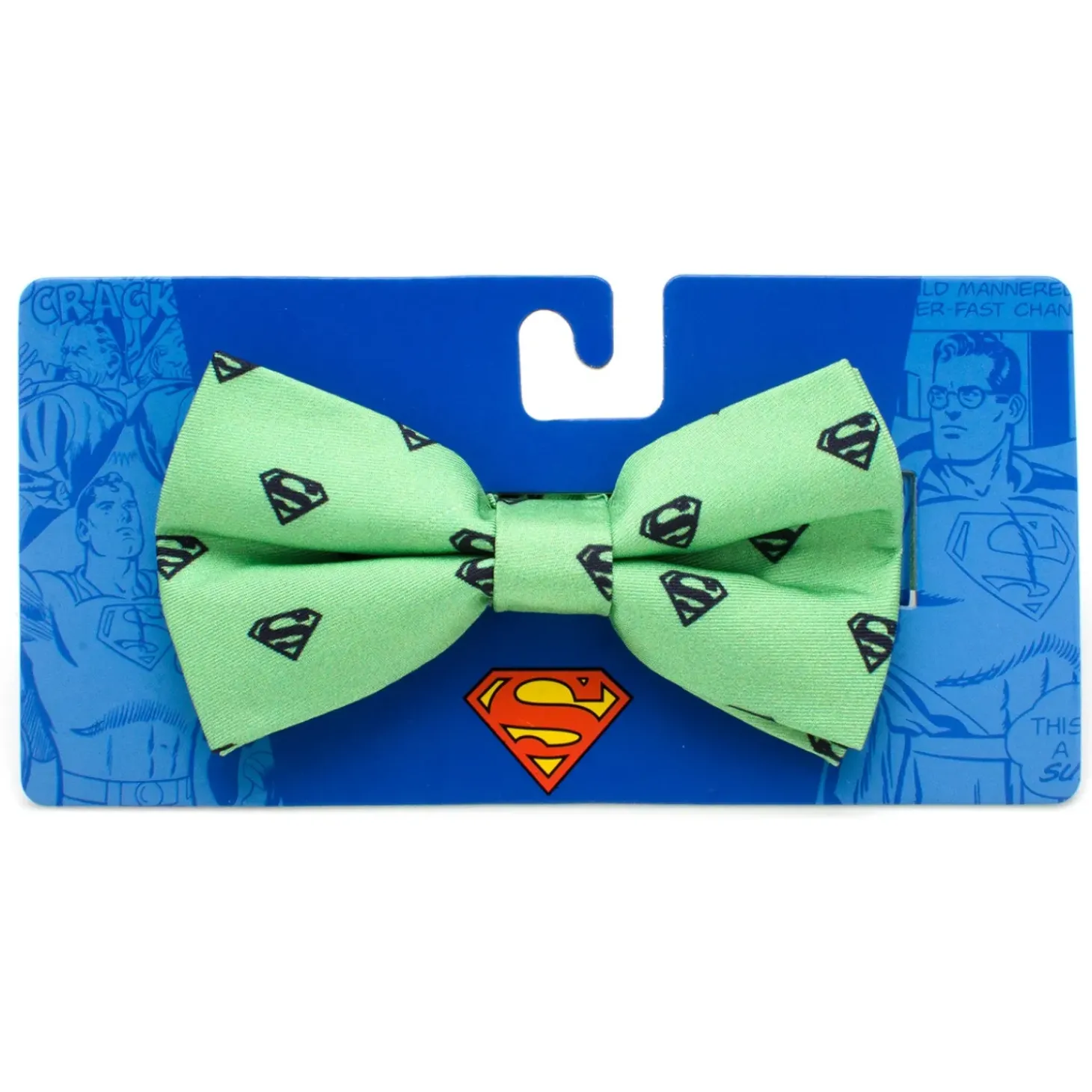 BOY DC Comics Superman Green Big Boys' Silk Bow Tie