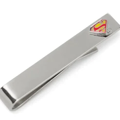 DC Comics Superman Hidden Message Silver Tie Bar