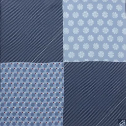 DC Comics Superman Multi Motif Blue Pocket Square