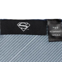DC Comics Superman Multi Motif Blue Pocket Square