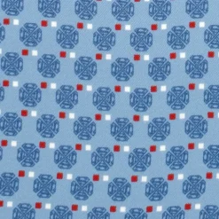 DC Comics Superman Multi Motif Blue Pocket Square