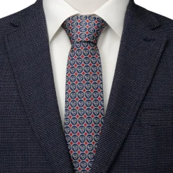 DC Comics Superman Shield Motif Gray Men's Tie
