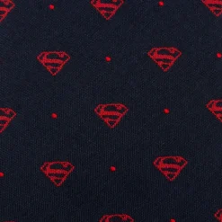 DC Comics Superman Shield Navy and Red Dot Tie