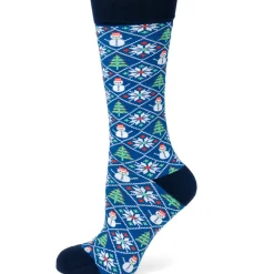 Cufflinks, Inc. Sweater Weather Blue Men's Socks