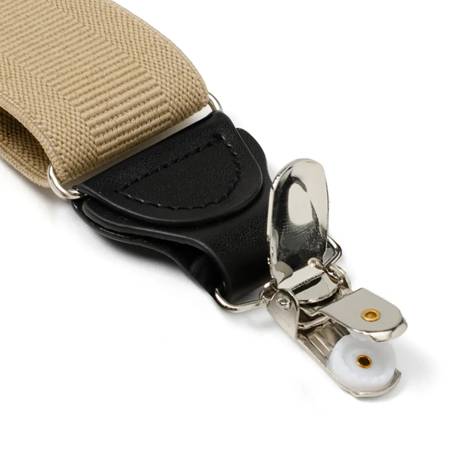 Ox and Bull Trading Co. Tan Clip Suspenders