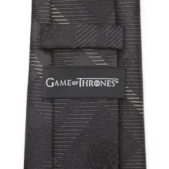 Game of Thrones Targaryen Dragon Black Plaid Silk Men's Tie