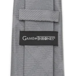 Game of Thrones Targaryen Dragon Gray Plaid Silk Men's Tie