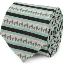 Cufflinks, Inc. Texas Cactus Stripe Sage Men’s Tie