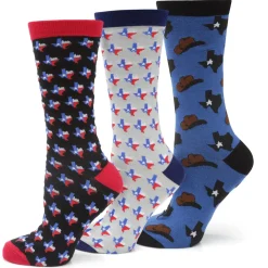 Cufflinks, Inc. Texas Strong 3 Pack Socks Gift Set