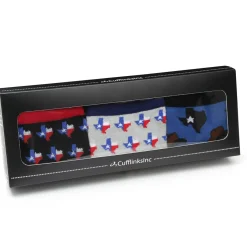 Cufflinks, Inc. Texas Strong 3 Pack Socks Gift Set