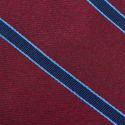 Ox and Bull Trading Co. The Phillip Tie (Burgundy Stripe Men's Tie)