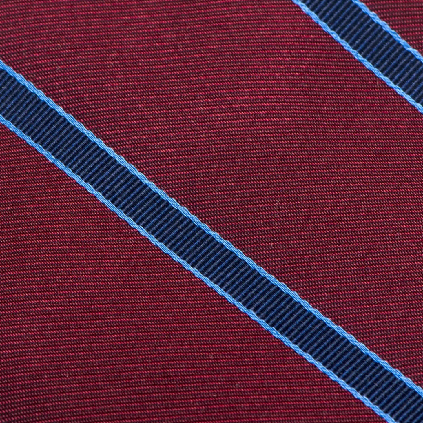 Ox and Bull Trading Co. The Phillip Tie (Burgundy Stripe Men's Tie)