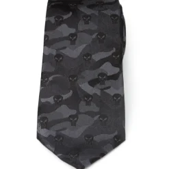 Marvel The Punisher Camo Black Silk Men's Tie