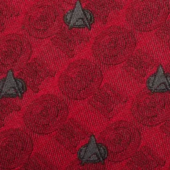 Star Trek TNG Red Delta Shield Men's Tie