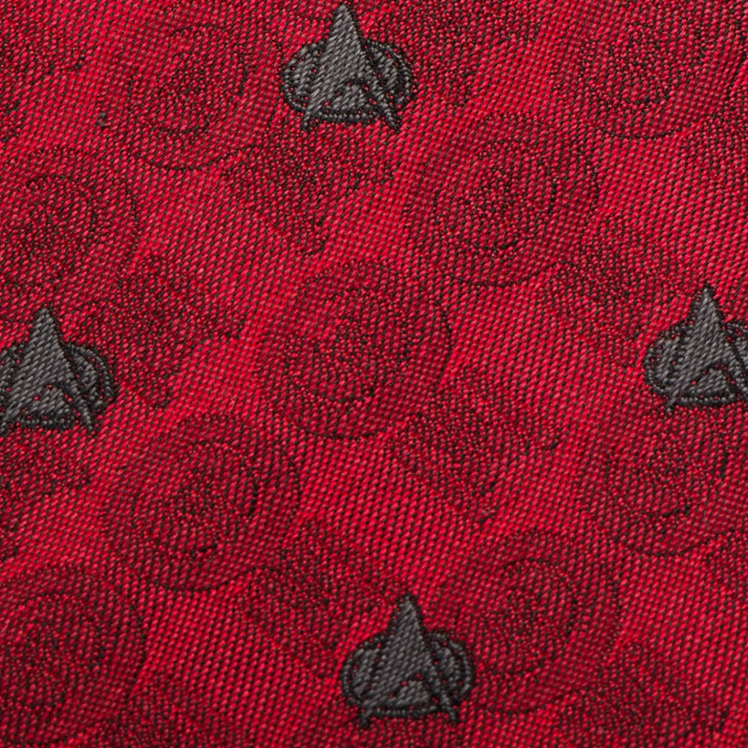 Star Trek TNG Red Delta Shield Men's Tie