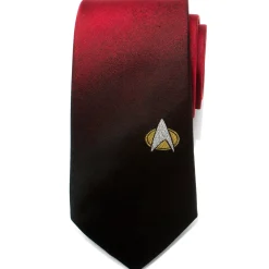 Star Trek TNG Shield Red Ombre Men's Tie